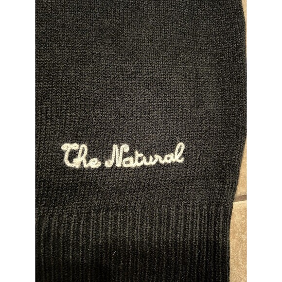 LRG Sweater Mens XXXL Black V Neck The Natural 1947 Letterman Pullover Acrylic - Picture 5 of 8